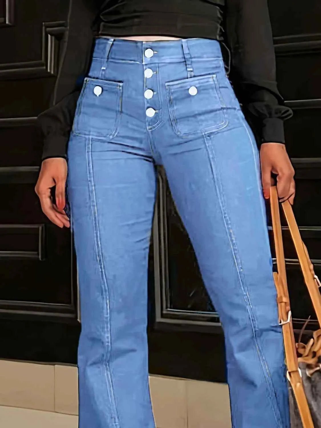 Flare Jeans with Pockets - MegaSuperStar