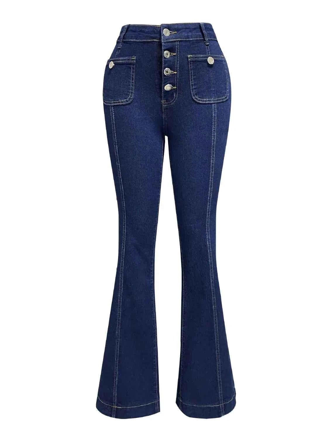 Flare Jeans with Pockets - MegaSuperStar