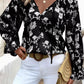 Floral Embroidered Long Sleeve Shirt - MegaSuperStar