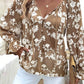 Floral Embroidered Long Sleeve Shirt - MegaSuperStar