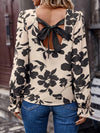 Floral Print Bow Back Blouse thumbnail