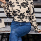 Floral Print Bow Back Blouse - MegaSuperStar