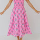 💖 Floral Smocked Midi Dress with Adjustable Straps - Perfect Summer Cami 💖 - MegaSuperStar