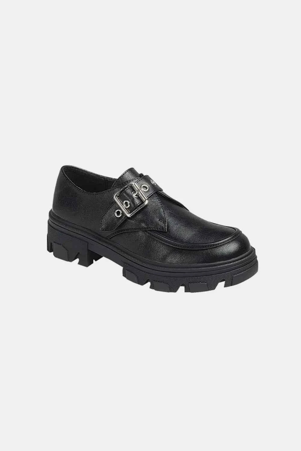 Forever Link Buckled Platform Loafers for Stylish Comfort - MegaSuperStar
