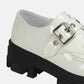 Forever Link Buckled Platform Lug Sole Loafers - MegaSuperStar