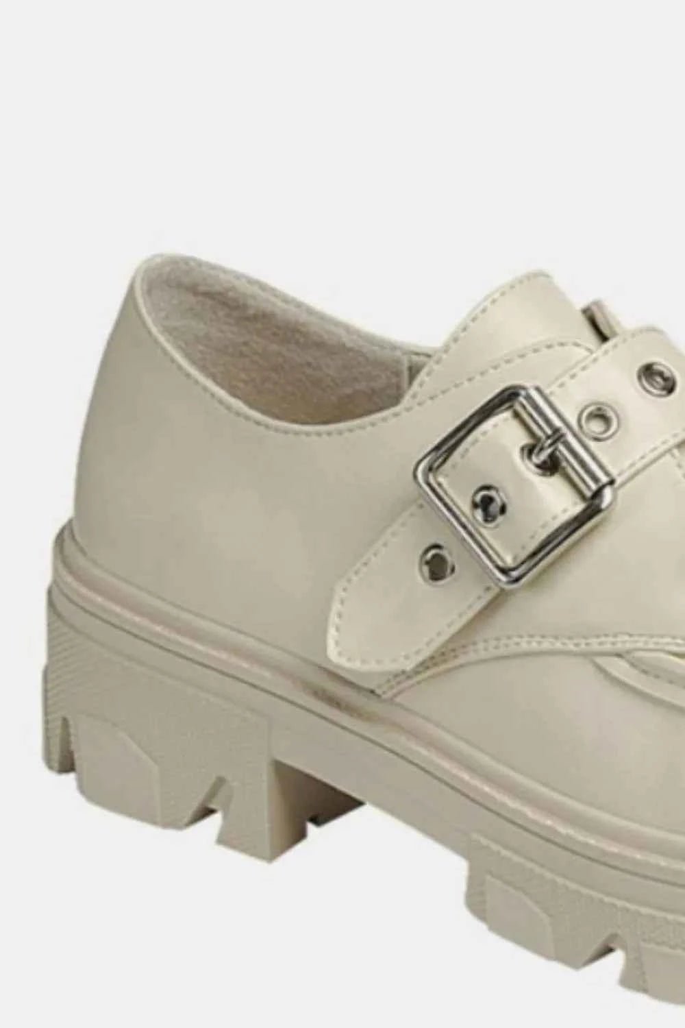 Forever Link Platform Loafers with Buckled Lug Sole - MegaSuperStar