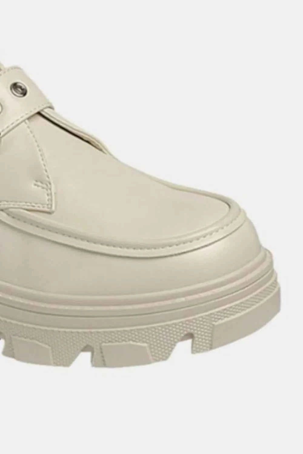 Forever Link Platform Loafers with Buckled Lug Sole - MegaSuperStar