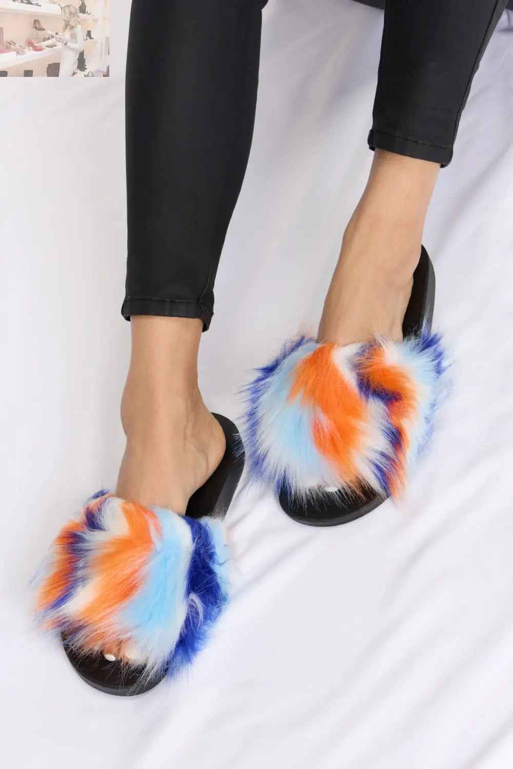 Forever Link Plush Open - Toe Sandals - MegaSuperStar