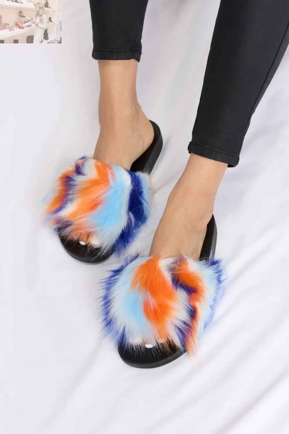 Forever Link Plush Open - Toe Sandals - MegaSuperStar