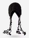 🧶 Fringe Knitted Beanie Hat 🧶 thumbnail