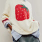 Fruit Round Neck Long Sleeve Sweater - MegaSuperStar