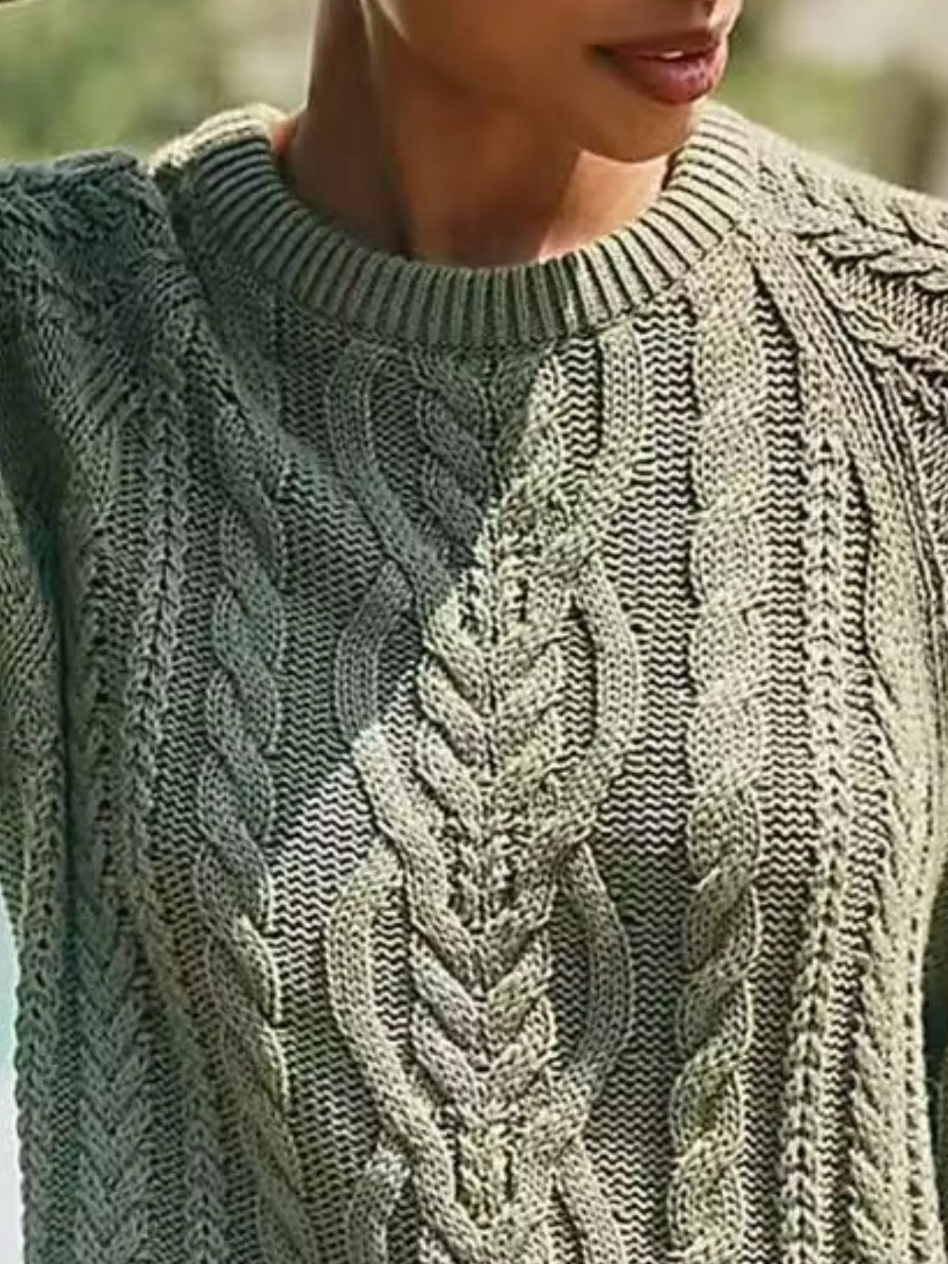 Full Size Cable Knit Pleated Hem Sweater Dress Plus Size - MegaSuperStar