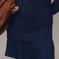 Full Size Cable Knit Pleated Hem Sweater Dress Plus Size - MegaSuperStar