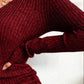 Full Size Ribbed Knit Drawstring Bodycon Sweater Dress Plus Size - MegaSuperStar