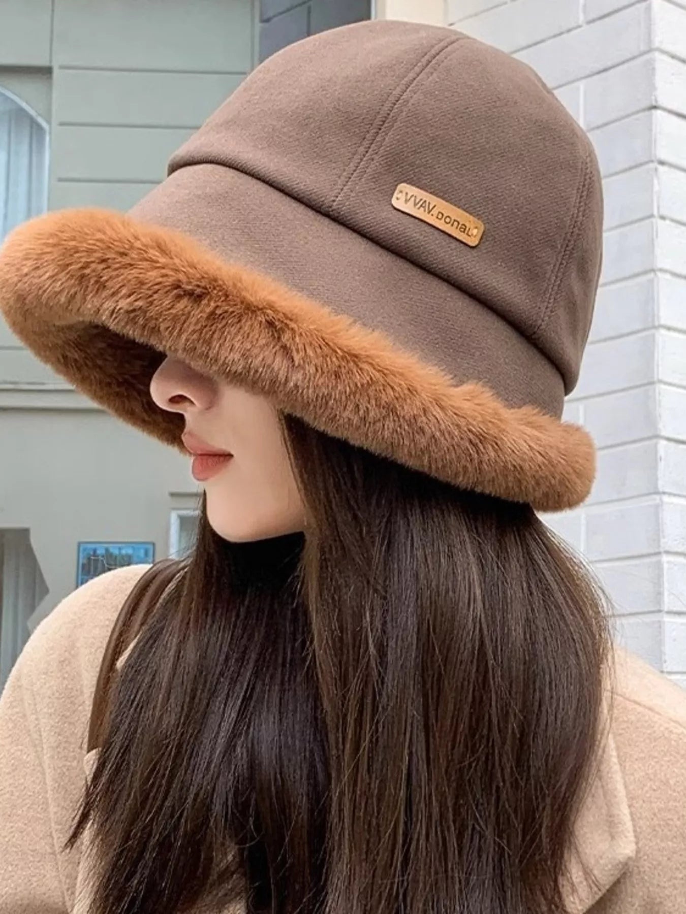 Fuzzy Trim Bucket Hat - MegaSuperStar
