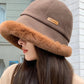 Fuzzy Trim Bucket Hat - MegaSuperStar