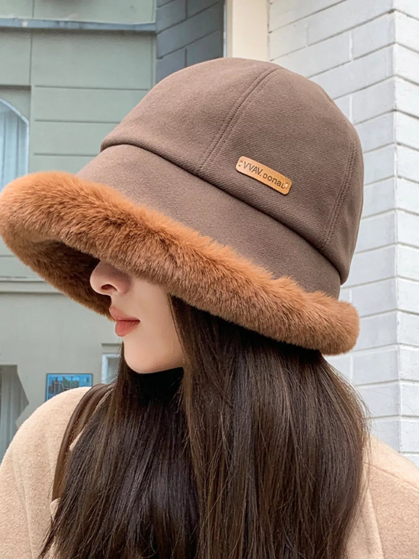 Fuzzy Trim Bucket Hat - MegaSuperStar