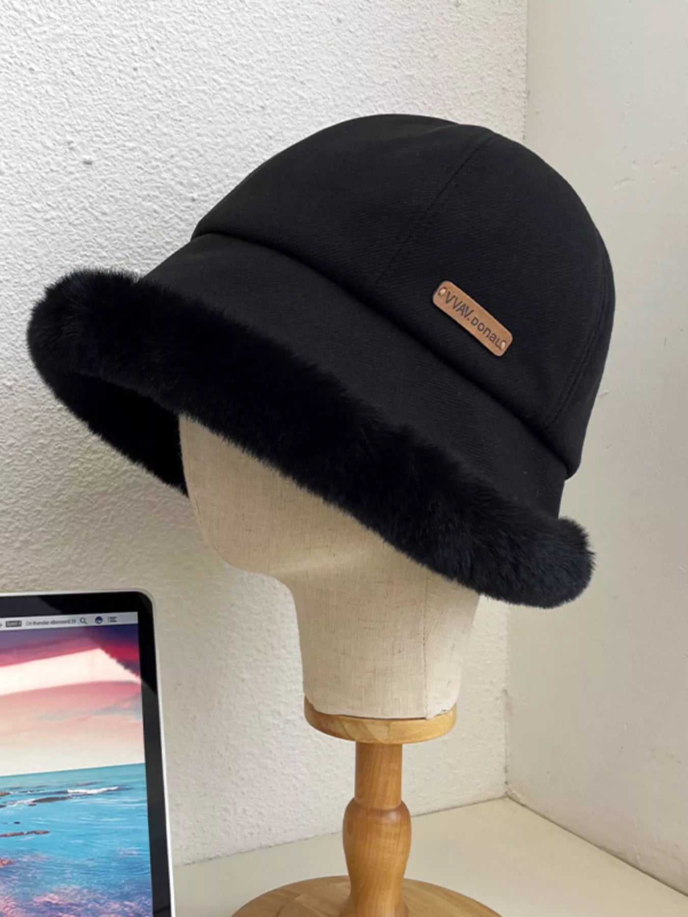 Fuzzy Trim Bucket Hat - MegaSuperStar