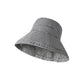 Gingham Pattern Wide Brim Bucket Hat - MegaSuperStar
