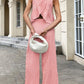 Gingham Sleeveless Top and Wide - Leg Pants Set - MegaSuperStar
