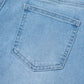 High Rise Relaxed Jeans with Barrel Cut and Patch Pockets - MegaSuperStar
