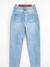 High Rise Relaxed Jeans with Barrel Cut and Patch Pockets thumbnail
