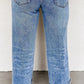 High - Waisted Wide - Leg Cuffed Jeans - MegaSuperStar