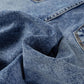 High - Waisted Wide - Leg Cuffed Jeans - MegaSuperStar