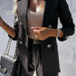 Houndstooth Double - Breasted Blazer - MegaSuperStar