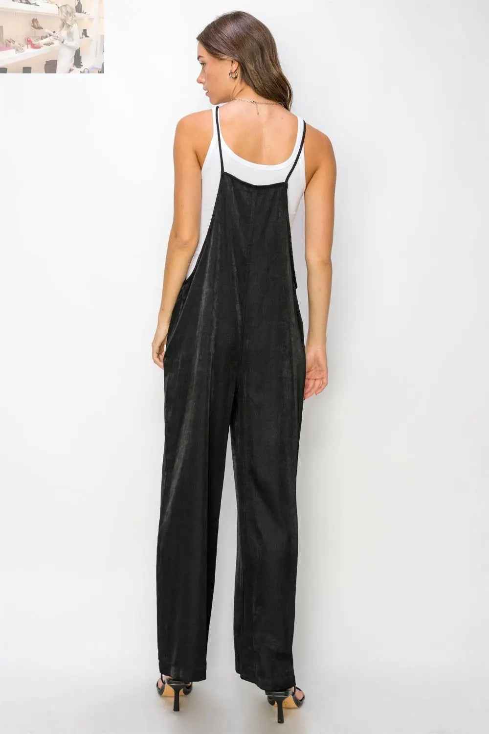HYFVE Half Button Sleeveless Jumpsuit for Effortless Chic Style - MegaSuperStar