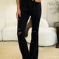 Judy Blue Distressed Flare Jeans in Full Size with High Waist Design - MegaSuperStar