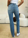 💕 Judy Blue Distressed Jeans - Full Size Mid Rise with Destroyed Hem 💕 thumbnail