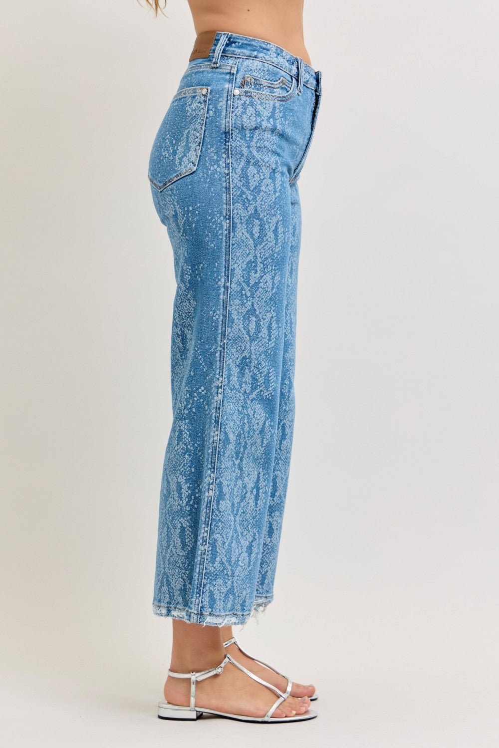 Judy Blue High Rise Jeans - Stylish and Comfortable Ankle Wide Leg Fit - MegaSuperStar