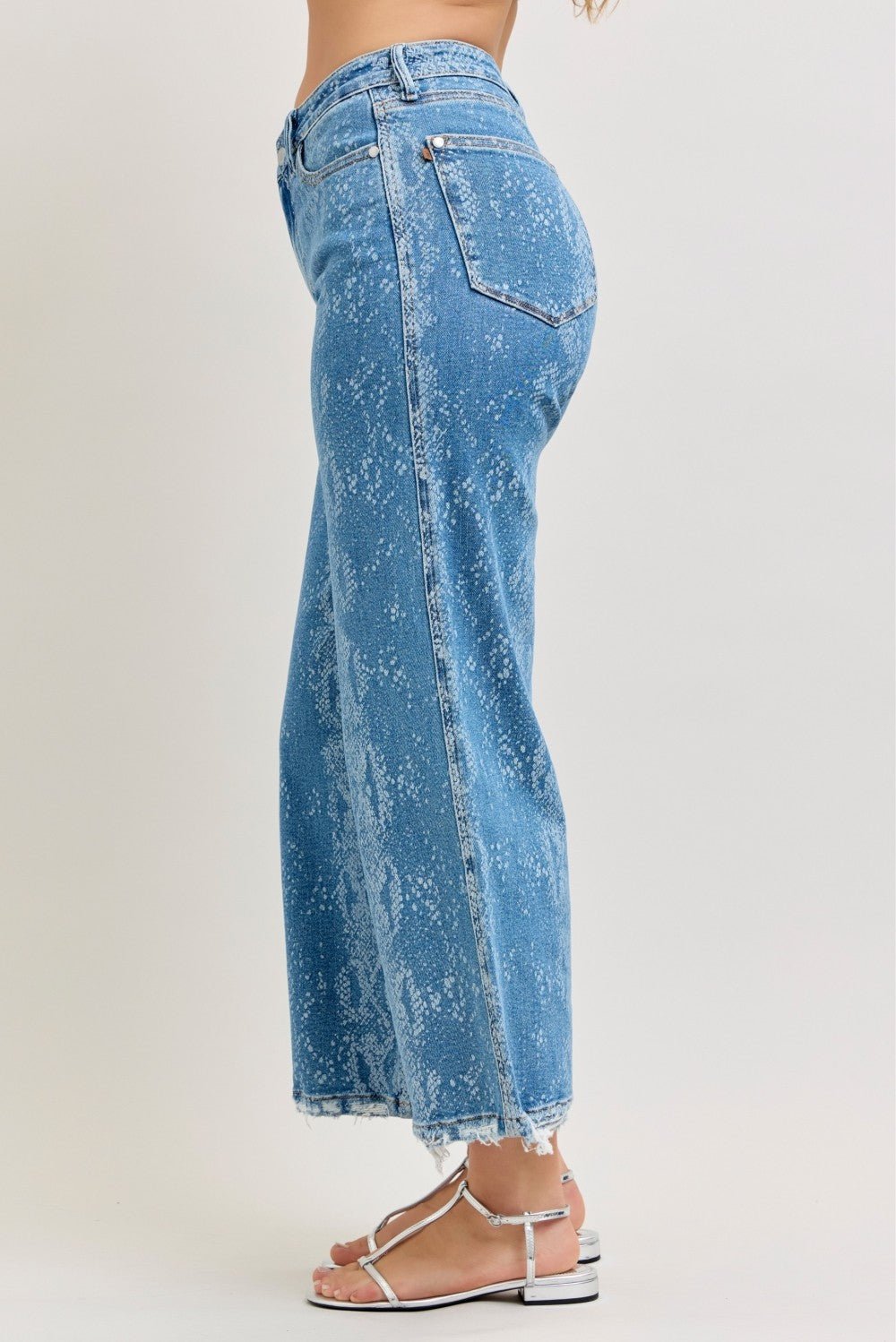 Judy Blue High Rise Jeans - Stylish and Comfortable Ankle Wide Leg Fit - MegaSuperStar
