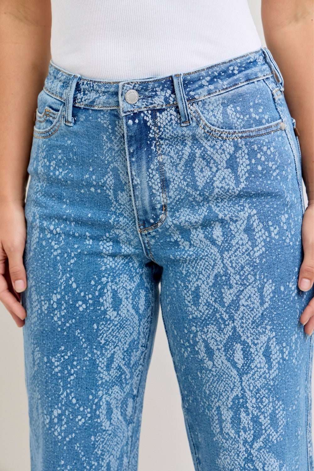 Judy Blue High Rise Jeans - Stylish and Comfortable Ankle Wide Leg Fit - MegaSuperStar
