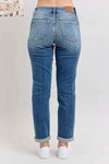 💕 Judy Blue Plus Size Mid Rise Skinny Jeans with Cuffs and Pockets 💕 thumbnail