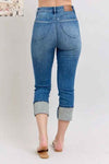 💕 Judy Blue Plus Size Skinny Cuff Capris Jeans with Pockets 💕 thumbnail
