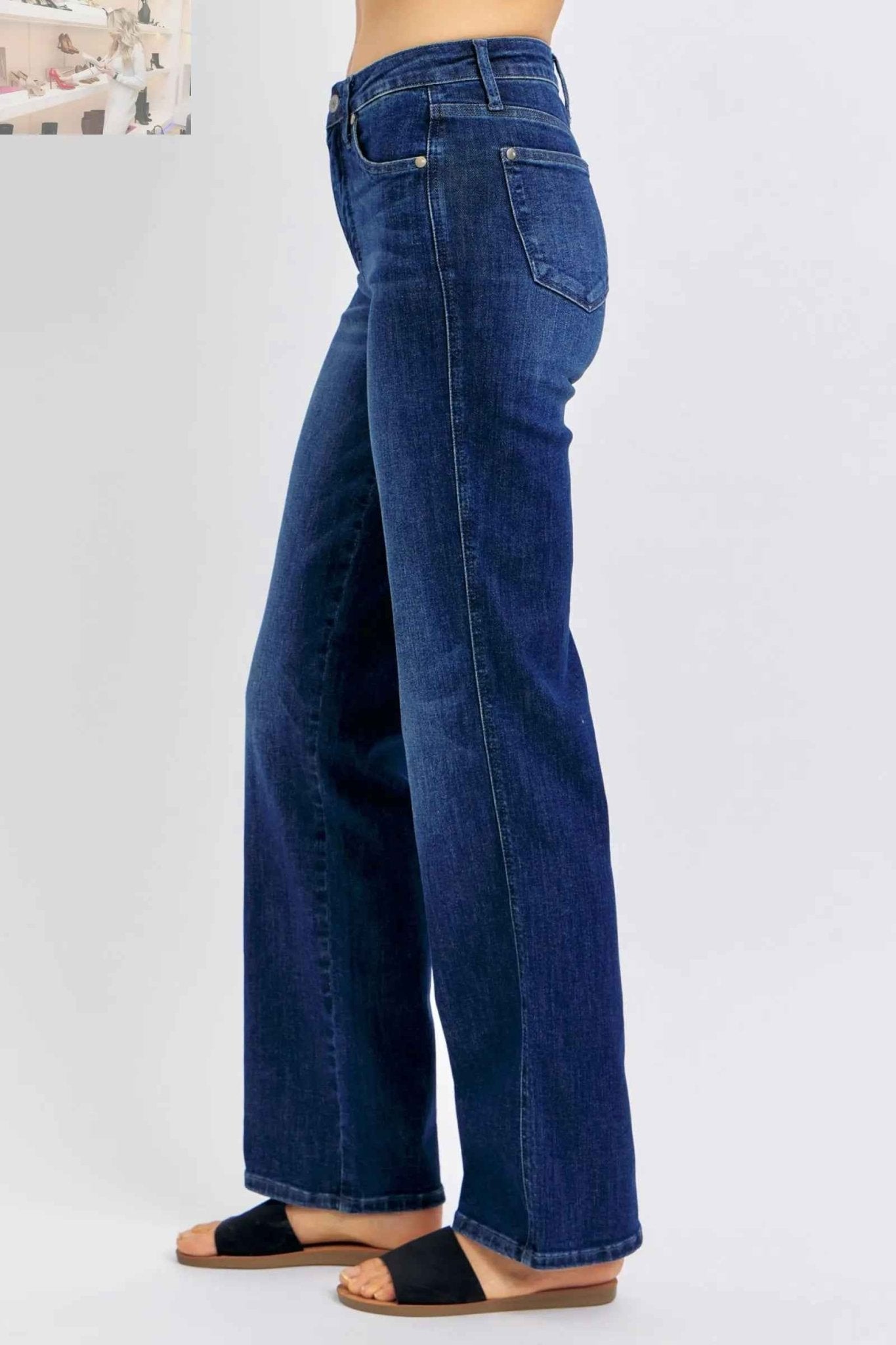 Judy Blue Plus Size Tummy Control Jeans for Ultimate Comfort and Style - MegaSuperStar