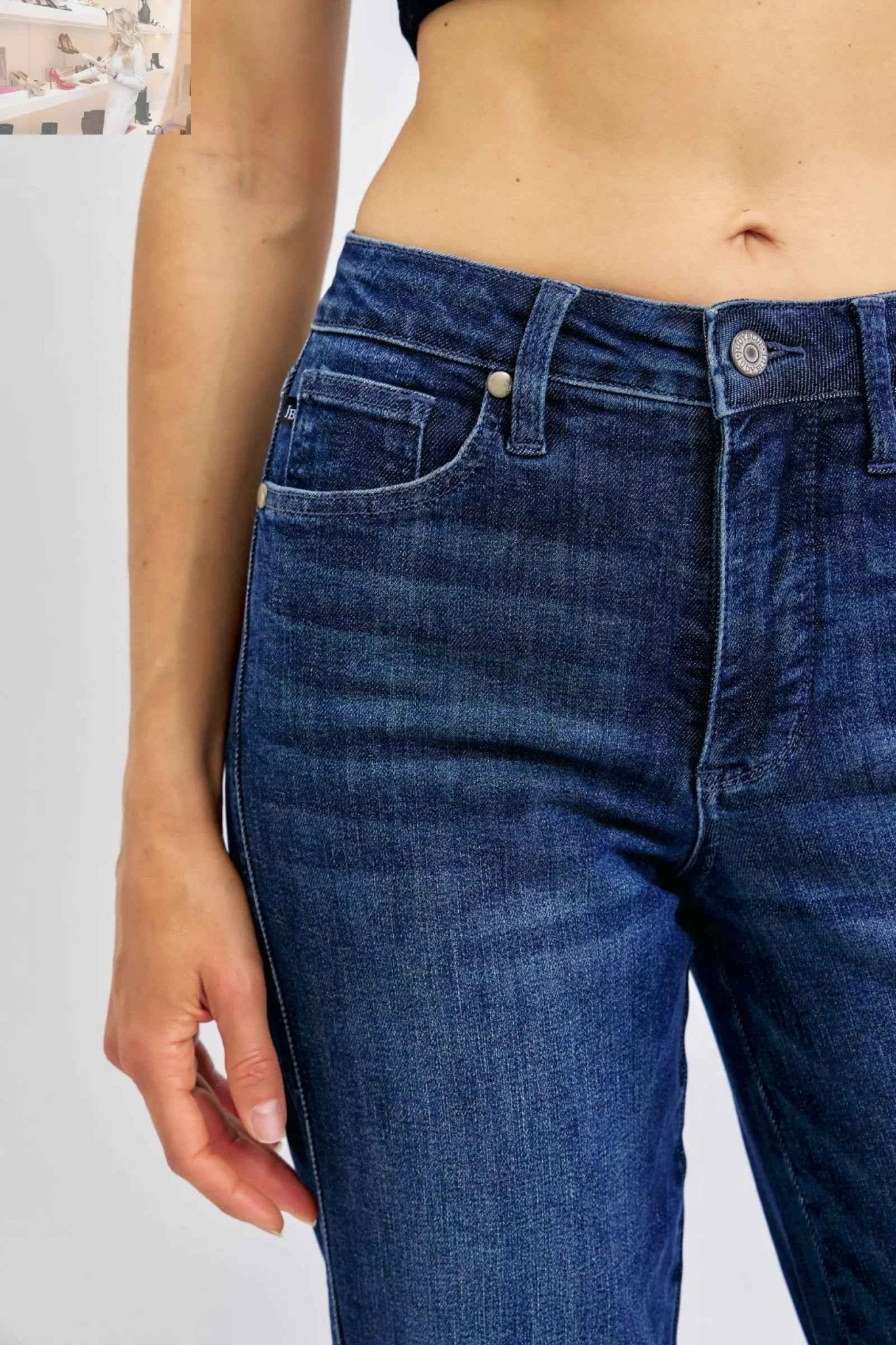 Judy Blue Plus Size Tummy Control Jeans for Ultimate Comfort and Style - MegaSuperStar