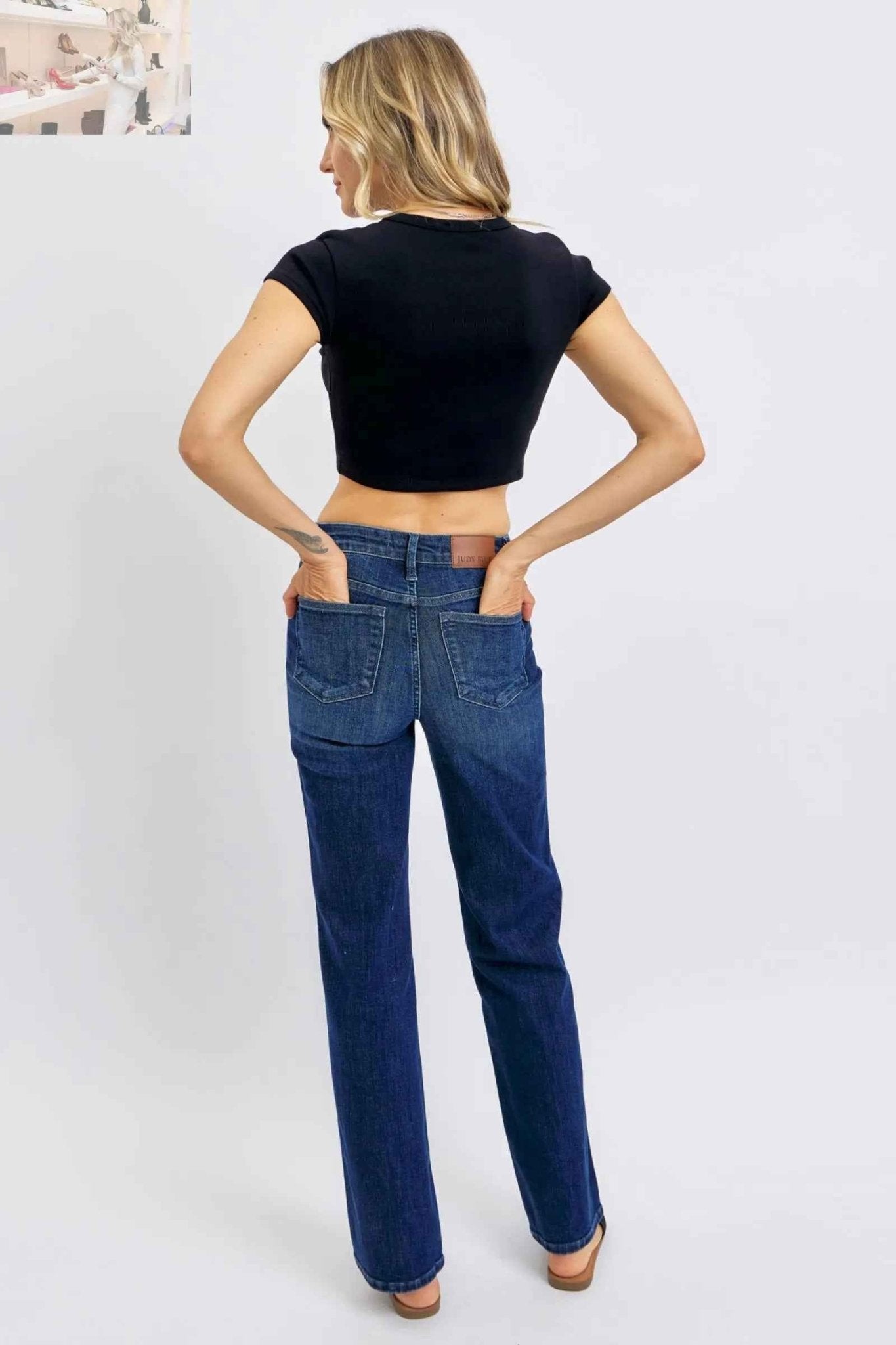 Judy Blue Plus Size Tummy Control Jeans for Ultimate Comfort and Style - MegaSuperStar