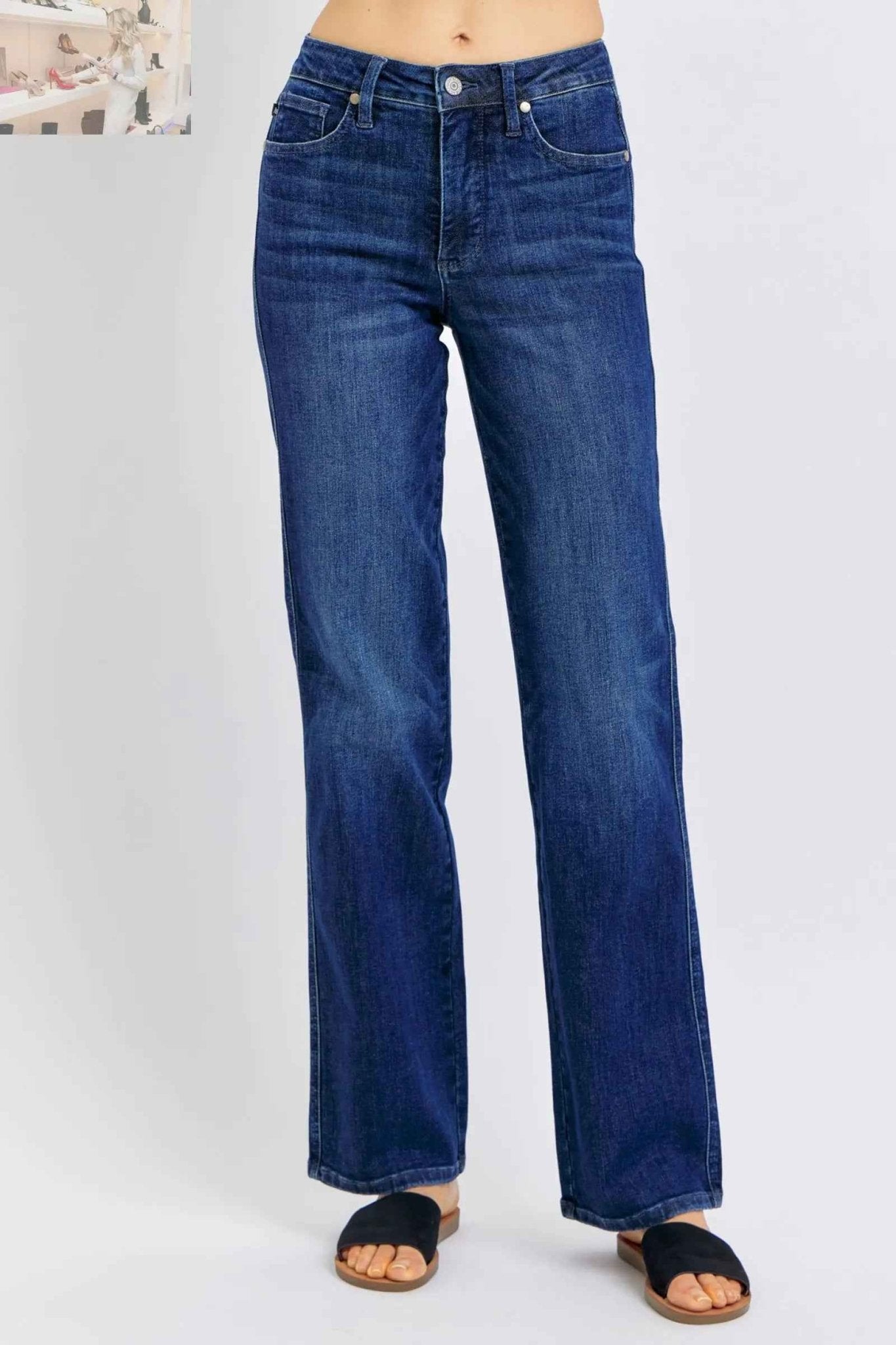 Judy Blue Plus Size Tummy Control Jeans for Ultimate Comfort and Style - MegaSuperStar