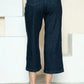 Judy Blue Wide Leg Jeans with Side Seam Braid Detail – Full Size Crop Style - MegaSuperStar