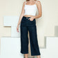 Judy Blue Wide Leg Jeans with Side Seam Braid Detail – Full Size Crop Style - MegaSuperStar