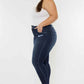 Kancan High Waist Jeans - Full Size Cat's Whiskers Raw Hem Style - MegaSuperStar