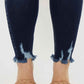 Kancan High Waist Jeans - Full Size Cat's Whiskers Raw Hem Style - MegaSuperStar