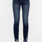 Kancan High Waist Jeans - Full Size Cat's Whiskers Raw Hem Style - MegaSuperStar