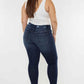 Kancan High Waist Jeans - Full Size Cat's Whiskers Raw Hem Style - MegaSuperStar