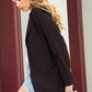 Kori America Long Sleeve Blazer - Open Front Style for Effortless Elegance - MegaSuperStar