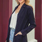 Kori America Long Sleeve Blazer - Open Front Style for Effortless Elegance - MegaSuperStar