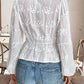 Lace Detail Balloon Sleeve Shirt - MegaSuperStar